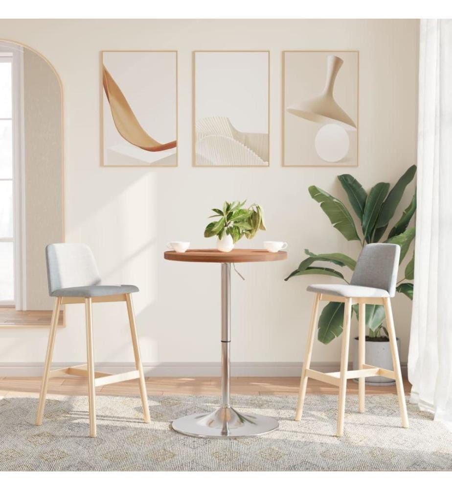 Table de bar Ø50x90,5 cm bois massif de hêtre