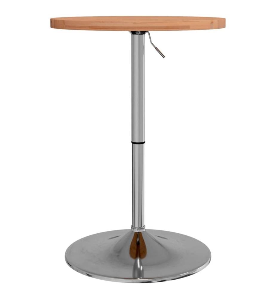 Table de bar Ø50x90,5 cm bois massif de hêtre