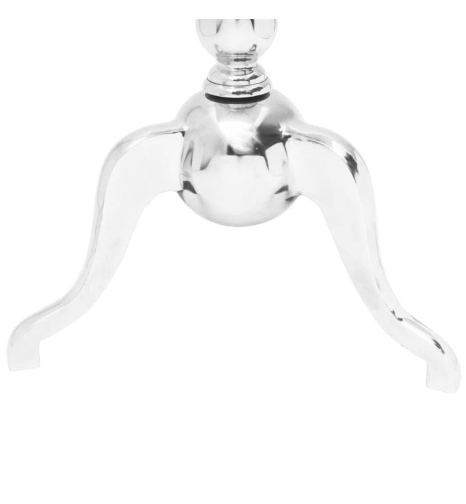 Table auxiliaire carrée Aluminium Argenté