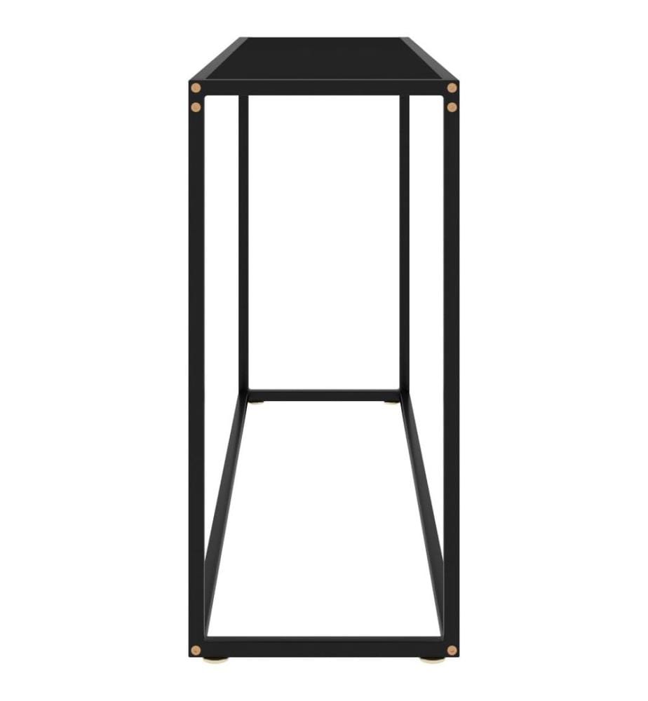 Konsolentisch Schwarz 120x35x75 cm Hartglas