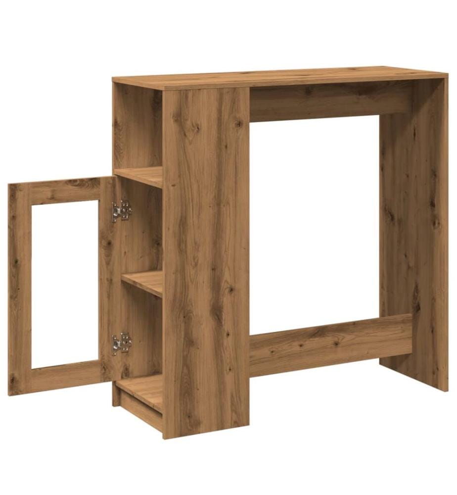 Bartisch mit Regal Artisan-Eiche 101x40x103,5 cm Holzwerkstoff