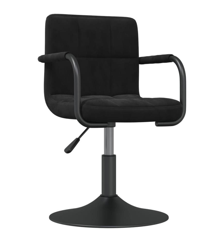 Esszimmerstuhl Schwarz Samt