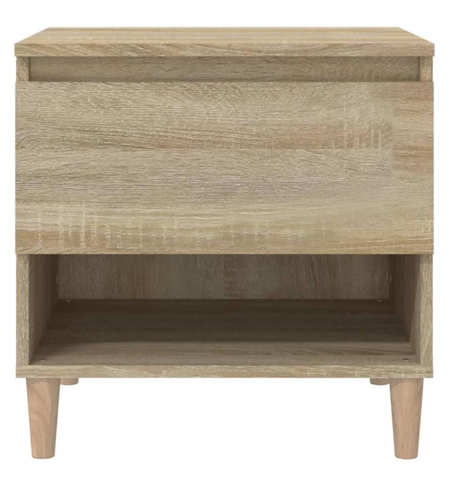 Nachttische 2 Stk. Sonoma-Eiche 50x46x50 cm Holzwerkstoff