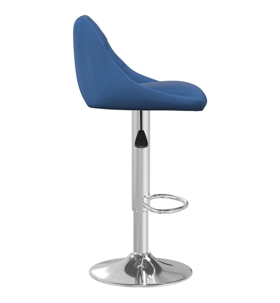 Barhocker Blau Samt