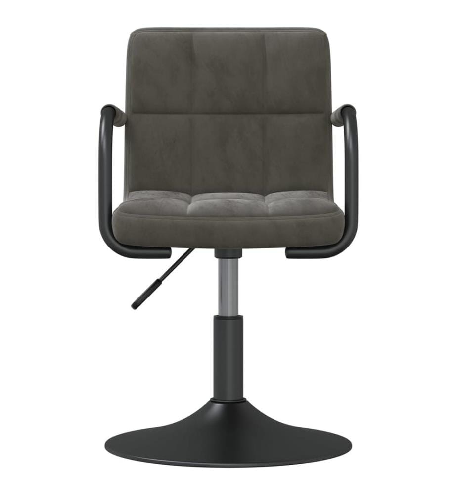 Barhocker Dunkelgrau Samt