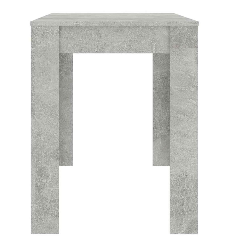 Table à manger Gris béton 120x60x76 cm Bois d'ingénierie