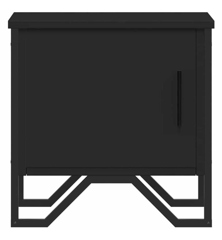 Tables de chevet 2 pcs Noir 40 x 30 x 40 cm Aggloméré