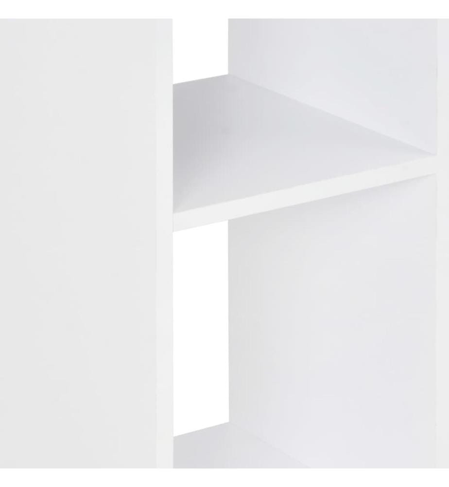 Bartisch Weiss und Anthrazitgrau 60x60x110 cm