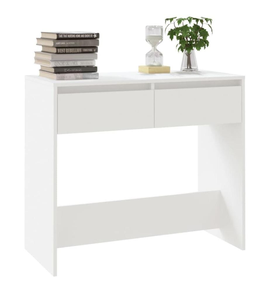 Table console Blanc 89x41x76,5 cm Acier