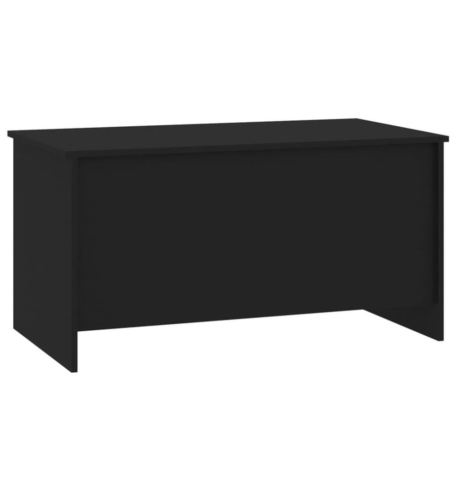 Table basse noir 102x55,5x52,5 cm bois d'ingénierie