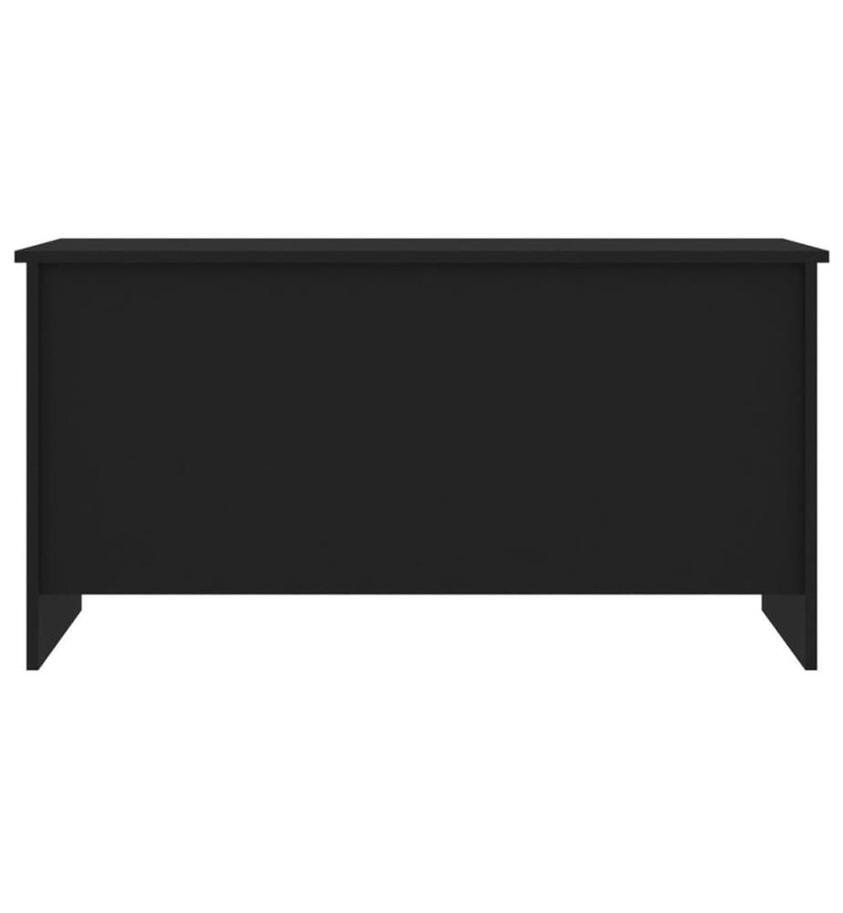 Table basse noir 102x55,5x52,5 cm bois d'ingénierie