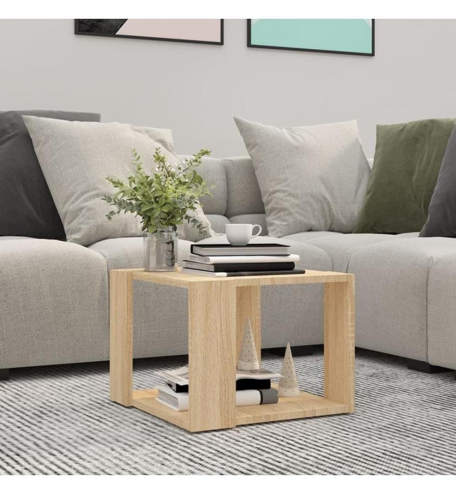 Couchtisch Sonoma-Eiche 40x40x30 cm Holzwerkstoff