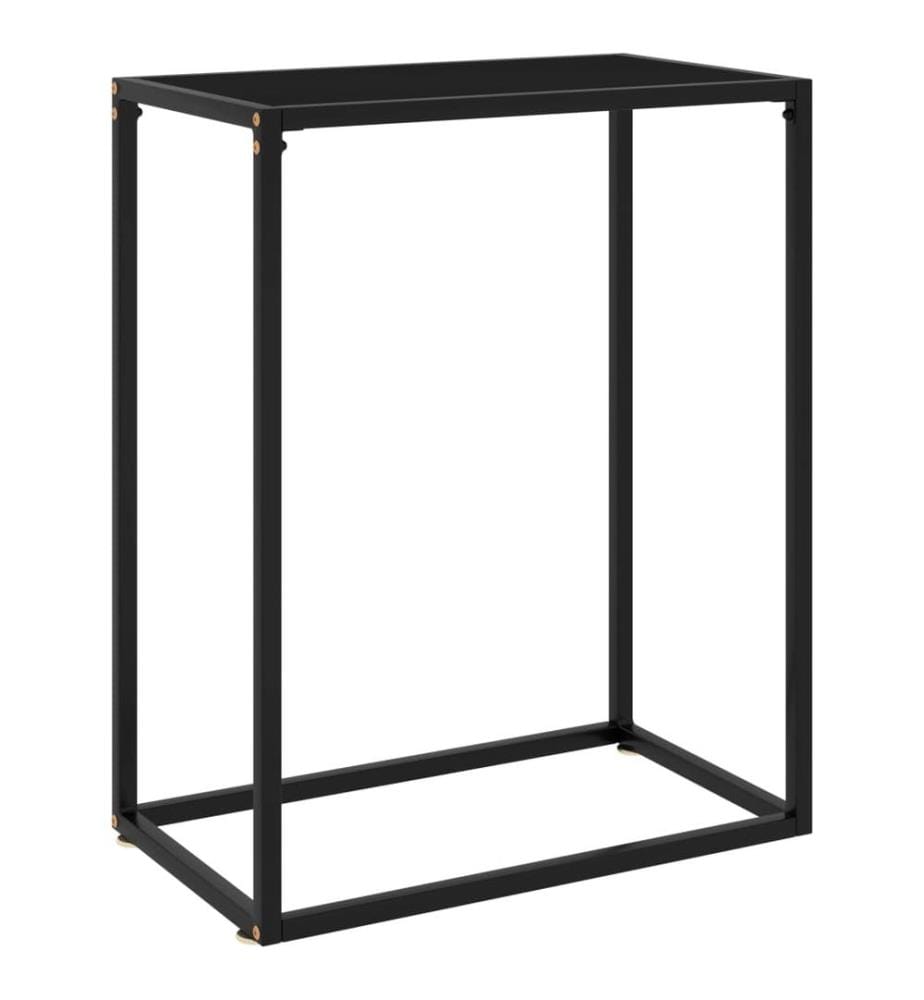 Konsolentisch Schwarz 60x35x75 cm Hartglas