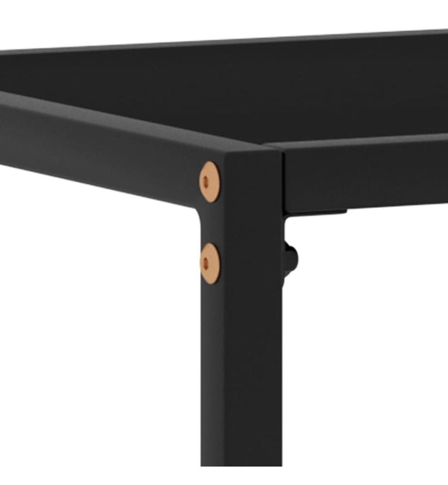 Konsolentisch Schwarz 60x35x75 cm Hartglas