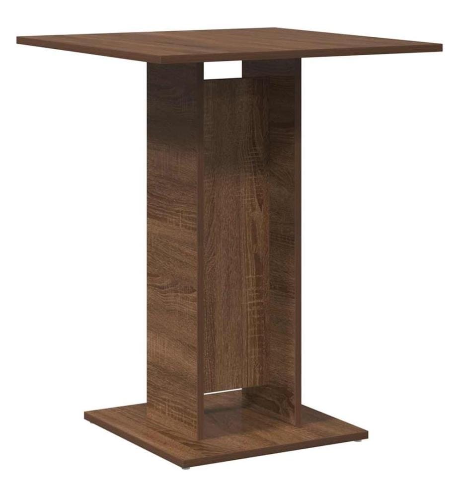 Table de bistro Chêne marron 60x60x75 cm Bois d'ingénierie