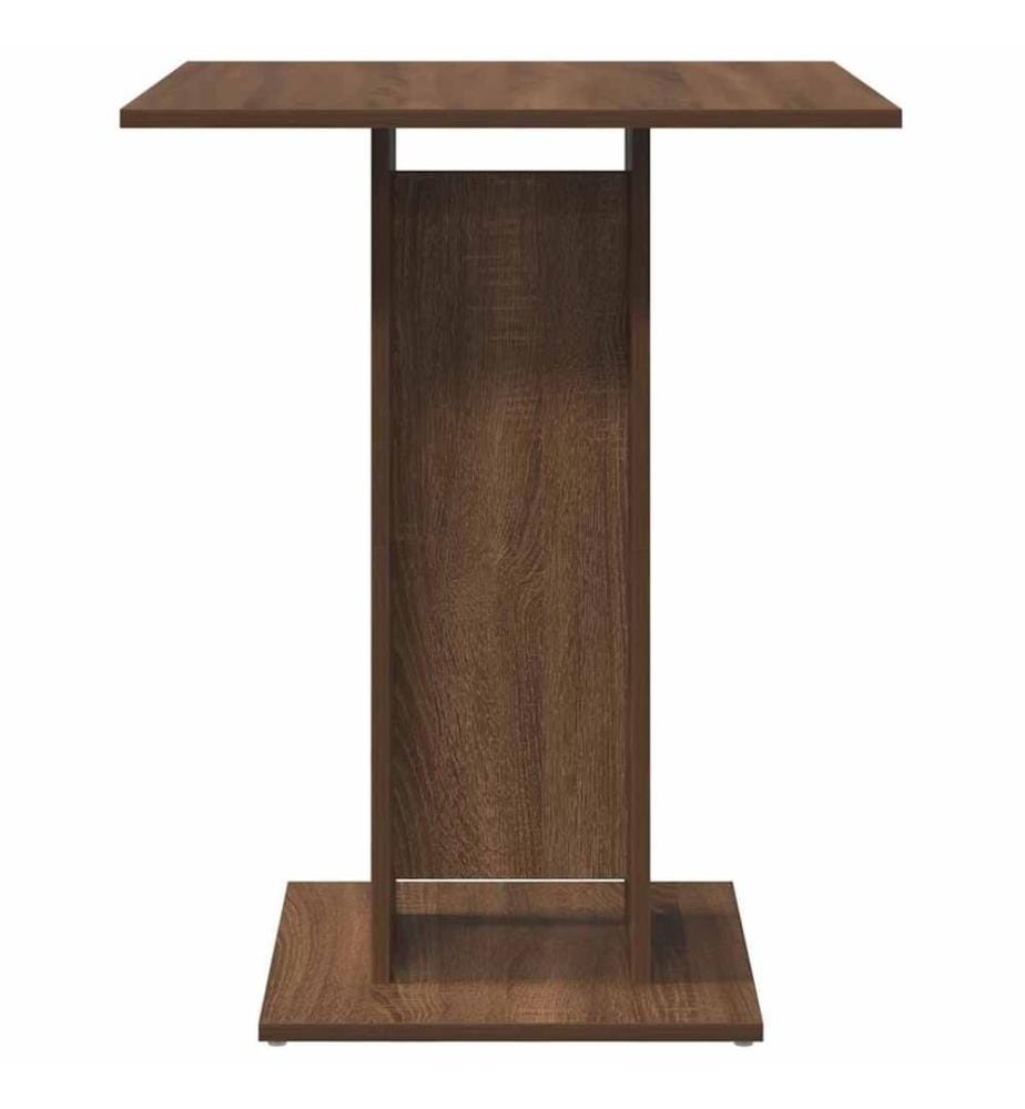 Table de bistro Chêne marron 60x60x75 cm Bois d'ingénierie