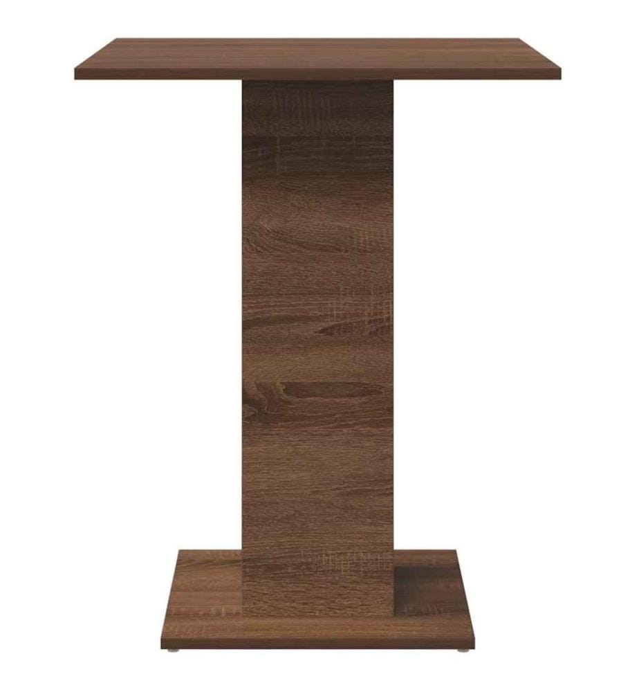 Table de bistro Chêne marron 60x60x75 cm Bois d'ingénierie