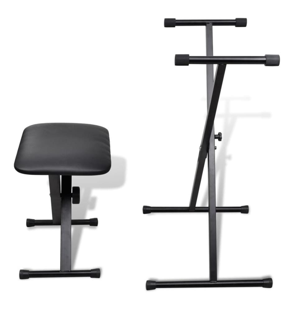 Ensemble de tabouret et support réglable de piano
