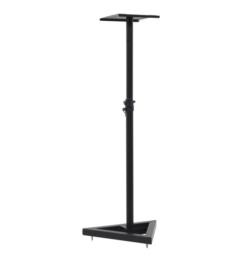 Supports de haut-parleur de moniteur de studio 2 pcs Noir Acier