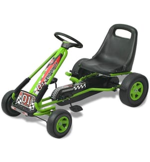 Pedal Go-Kart mit verstellbarem Sitz Grün