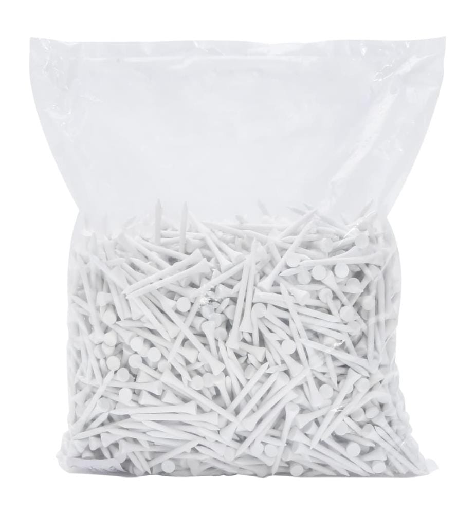 Tee de golf 1000 pcs blanc 70 mm bambou