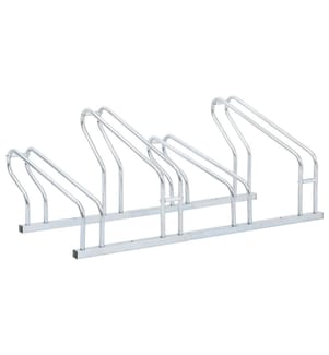 Fahrradständer für 4 Fahrräder Freistehend Verzinkter Stahl