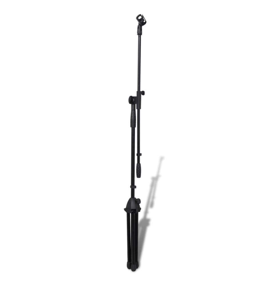 Pied de microphone réglable en hauteur et pliable