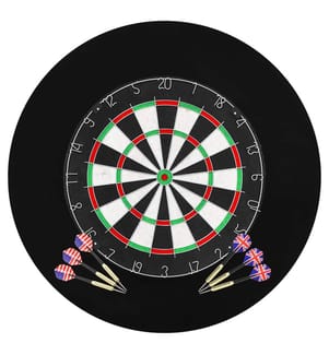 Professionelles Dartboard Sisal mit 6 Darts und Surround