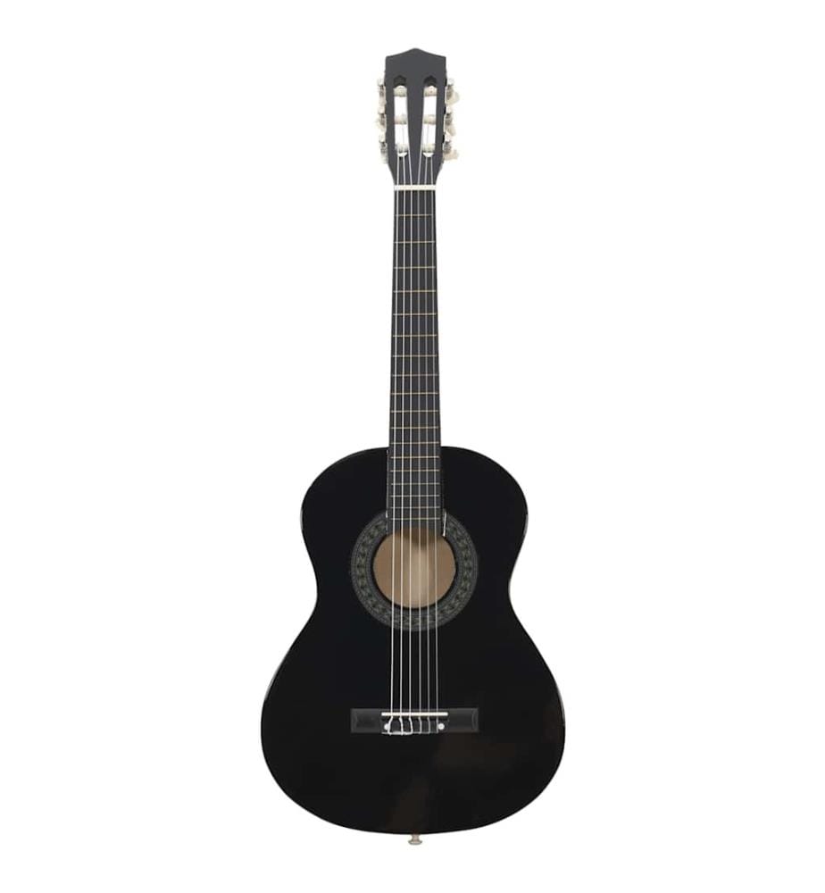 Jeu de guitare classique pour débutants 8 pcs Noir 1/2 34"