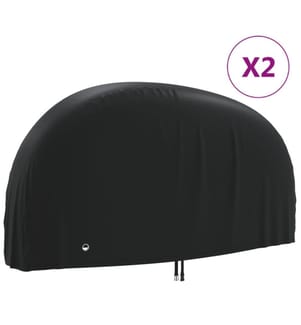 Fahrrad-Abdeckungen 2 Stk. 200x70x110 cm 190T Oxford-Gewebe