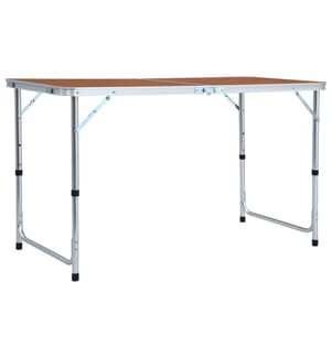 Table pliable de camping Aluminium 120x60 cm