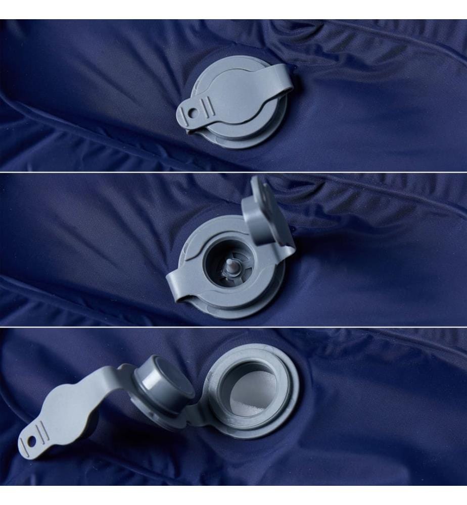 Selbstaufblasende Isomatte mit Kissen Marineblau