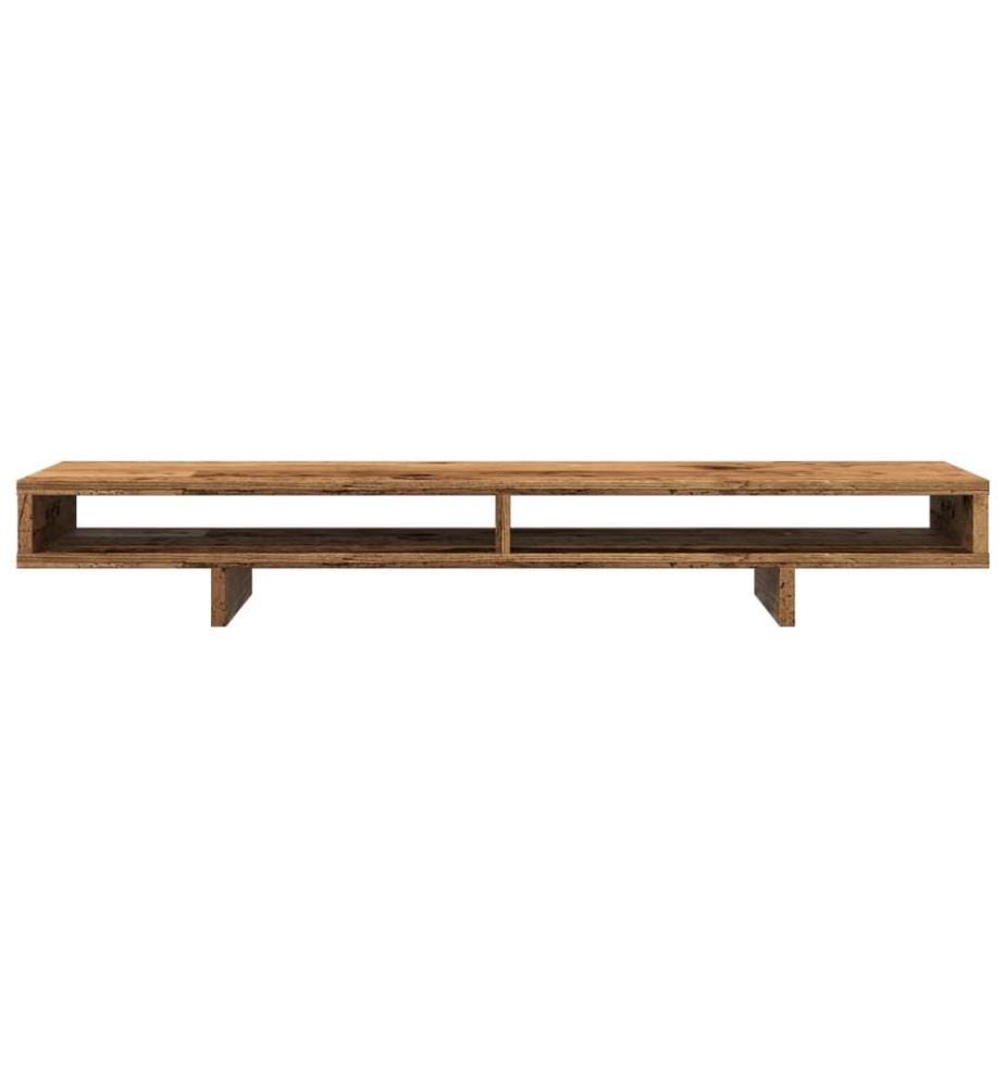 Monitorständer Altholz-Optik 100x27x15 cm Holzwerkstoff