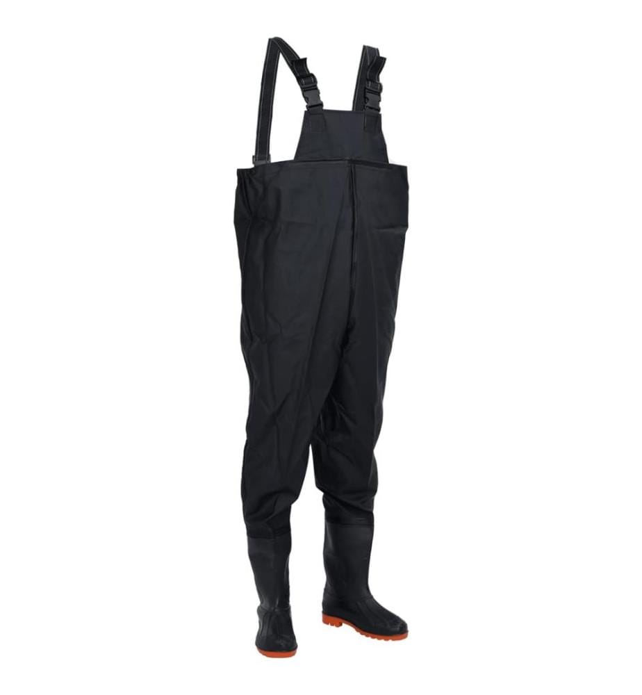 Wathose mit Stiefeln Schwarz Grösse 38