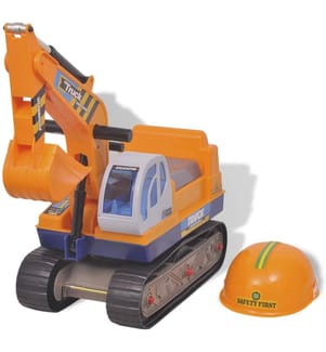 100089 Aufsitzbagger Kunststoff Gelb