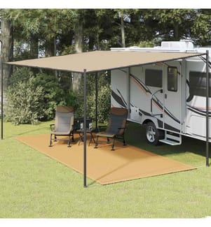 Tapis de tente sable 250x550 cm PEHD
