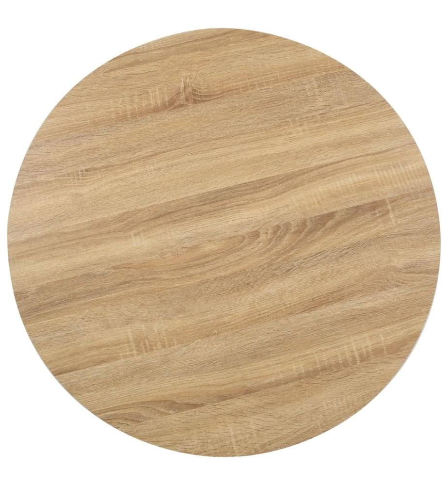 Table de bistro marron clair 80 cm MDF