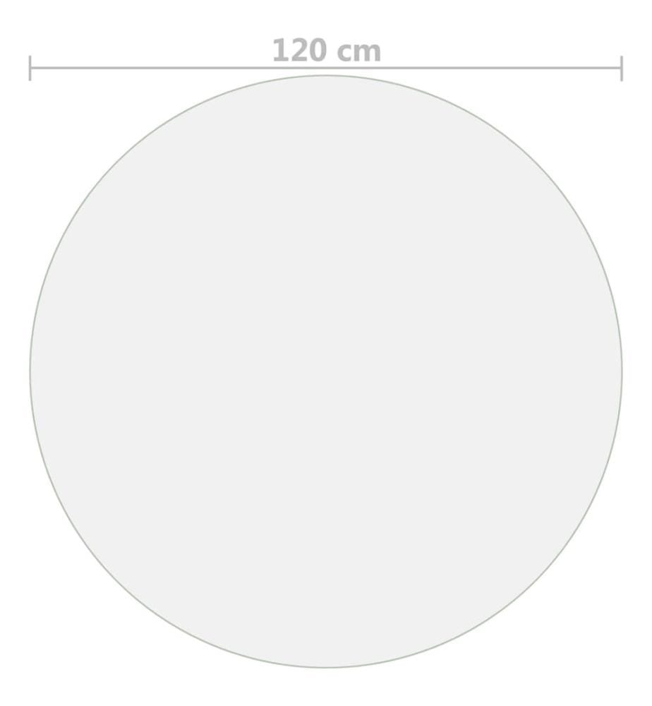 Protecteur de table transparent Ø 120 cm 1,6 mm PVC