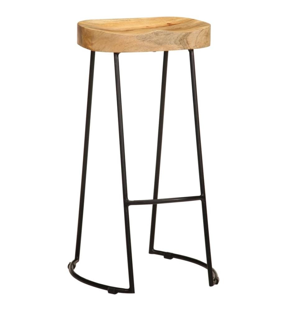 Barhocker 2 Stk. Mango Massivholz