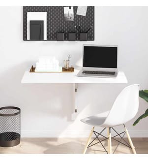 Table murale rabattable Blanc 100x60 cm