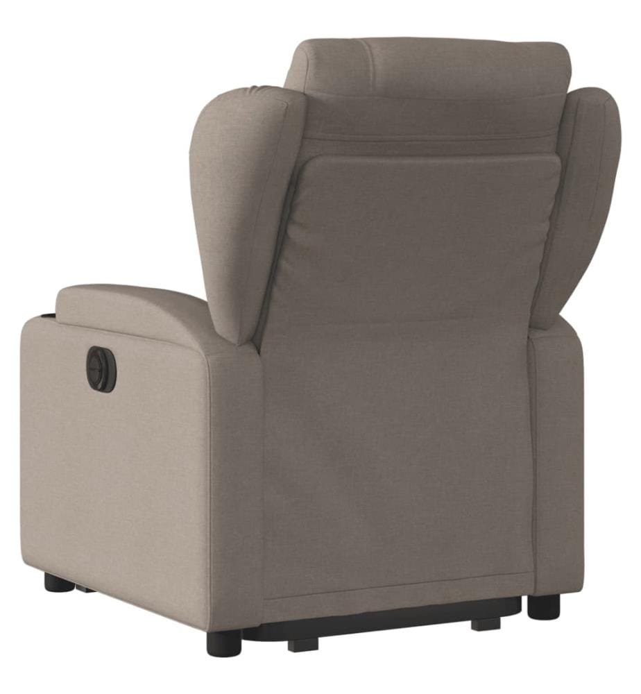 Relaxsessel mit Aufstehhilfe Elektrisch Taupe Stoff