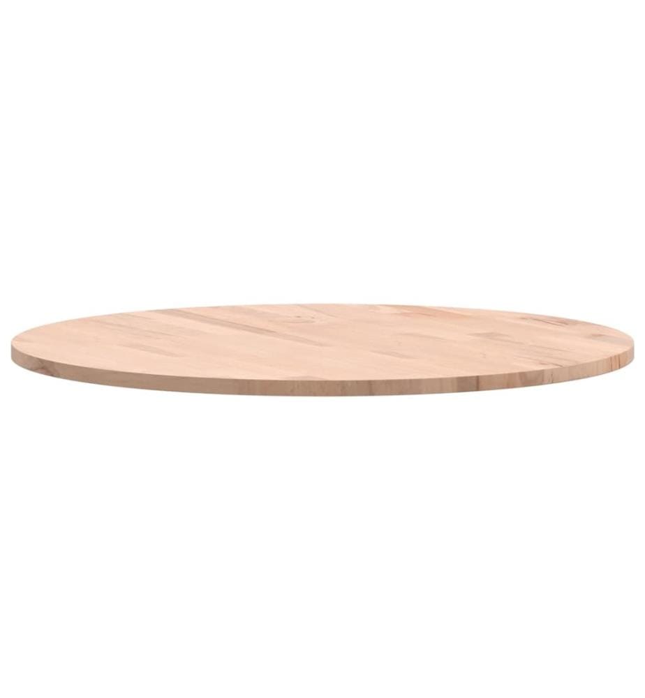 Dessus de table Ø60x1,5 cm rond bois massif de hêtre