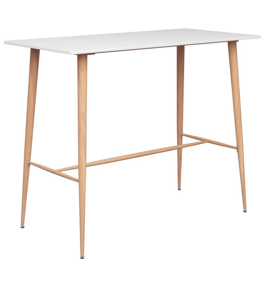 Bartisch Weiss 120x60x105 cm