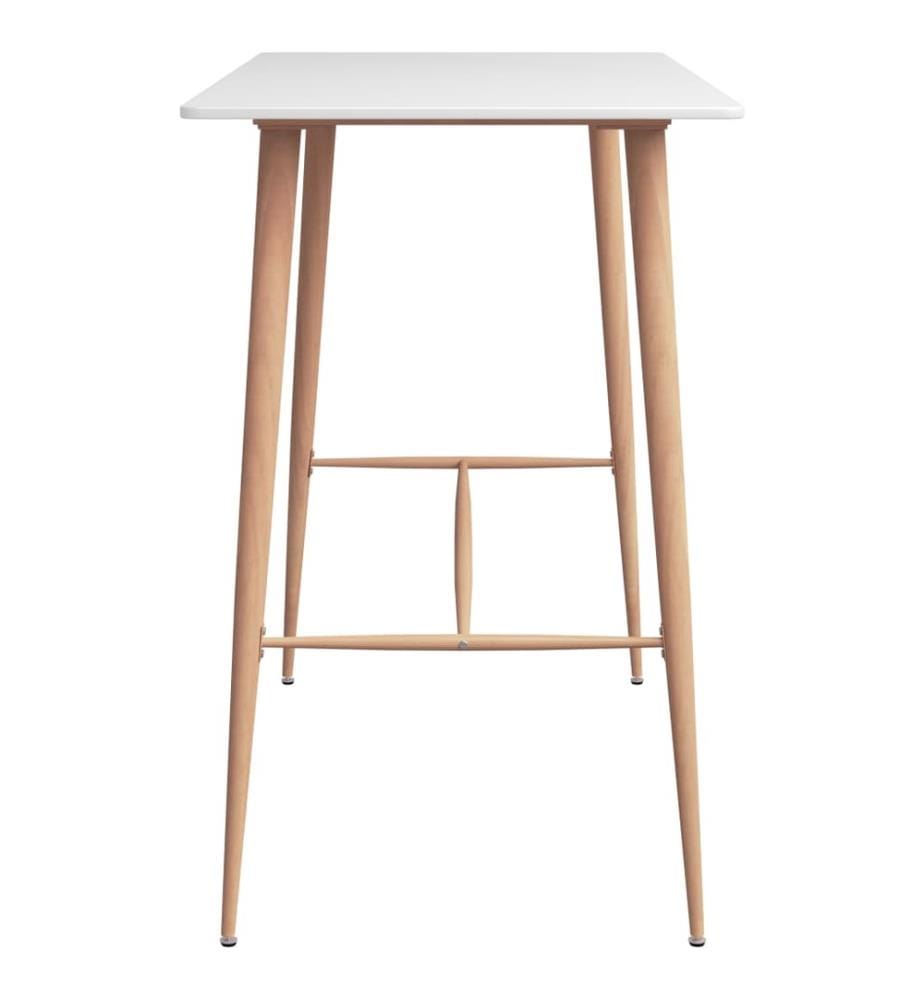 Bartisch Weiss 120x60x105 cm