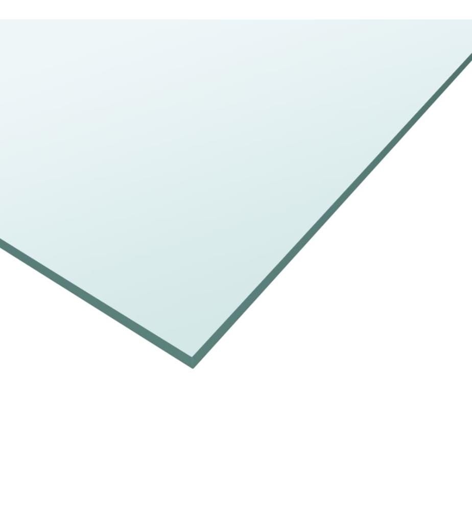Tischplatte Transparent 60x60 cm Hartglas