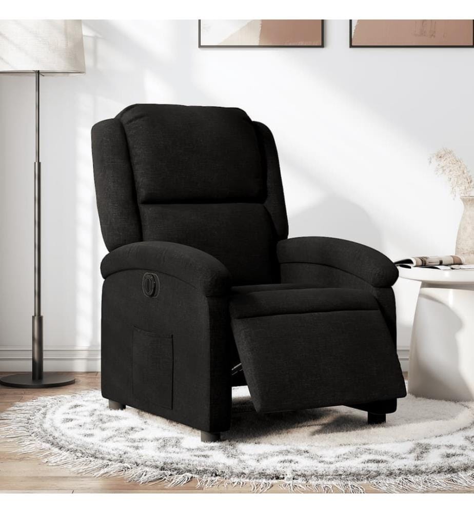 Relaxsessel Elektrisch Schwarz Stoff