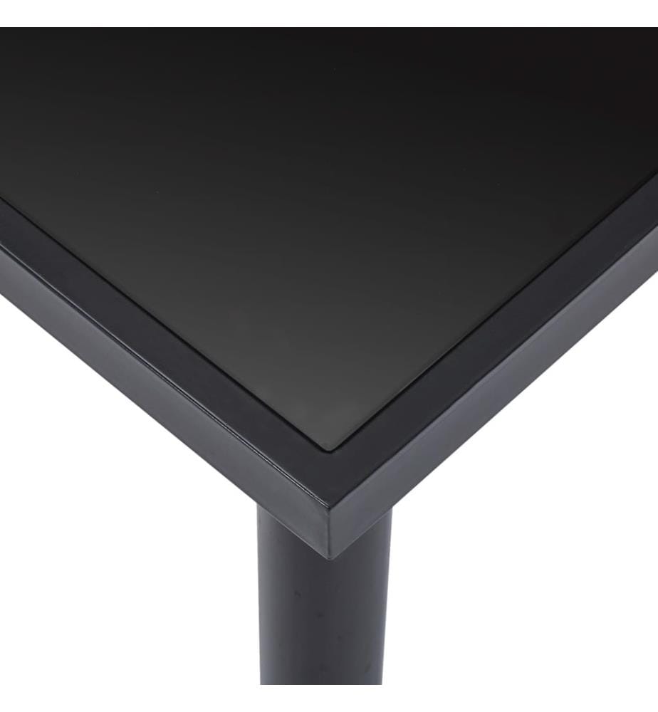 Esstisch Schwarz 180 x 90 x 75 cm Hartglas