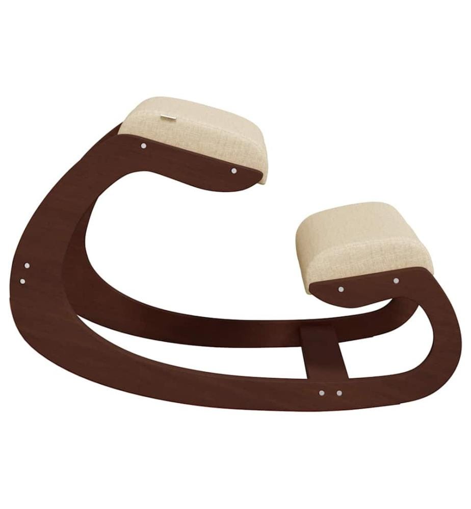 Kniestuhl Creme 55x84x55 cm Birkensperrholz