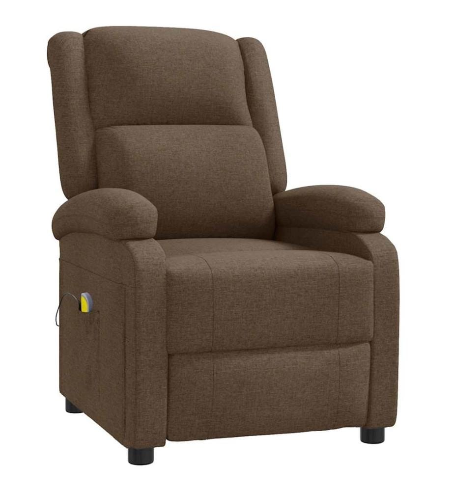 Massagesessel Braun Stoff