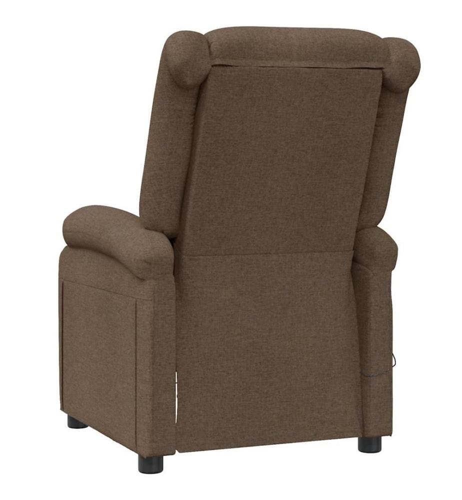 Massagesessel Braun Stoff